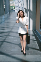 woman on phone